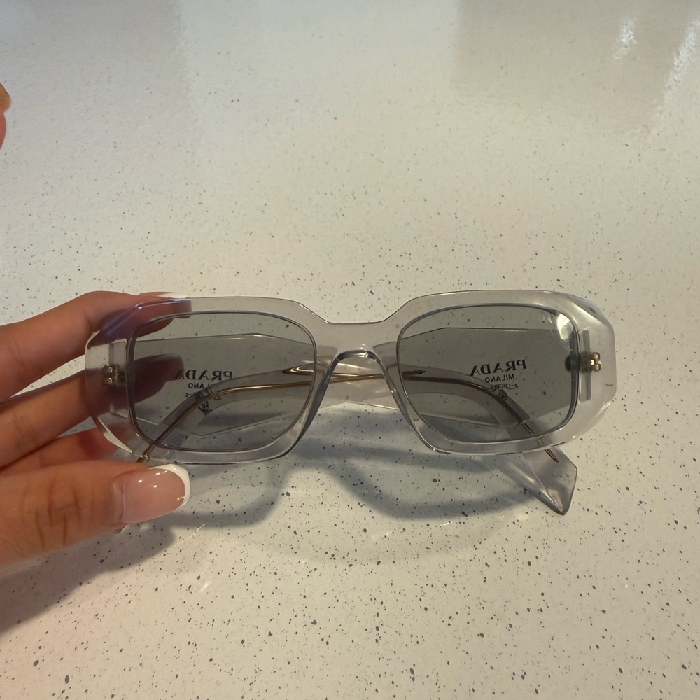 Prada Transparent Gray Glasses - image 4